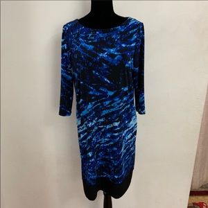 Women’s M blue/black Peter Nygard dress
